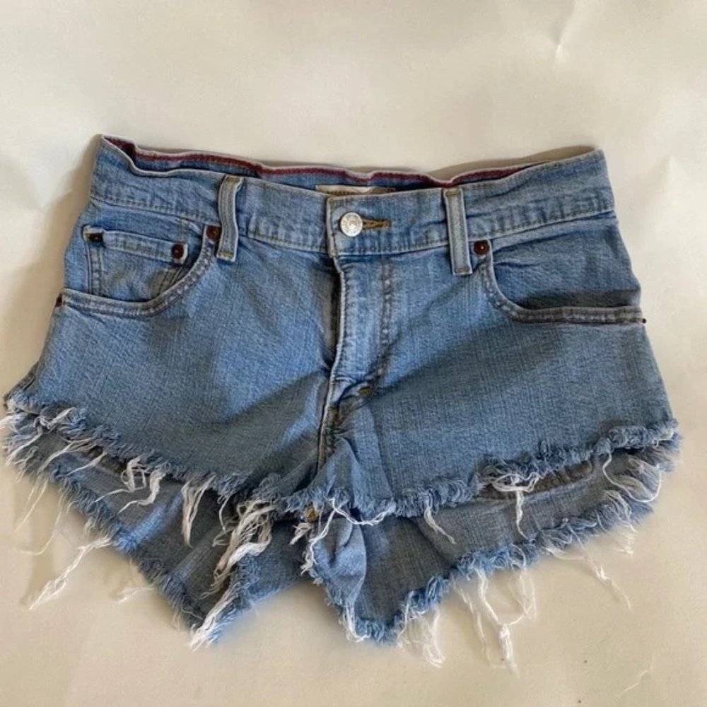 Vintage Style Levi's 550 Cut-Offs Low Rise Daisy Duke Jean Shorts